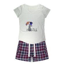Load image into Gallery viewer, IMG_0412 Girls Sleepy Tee and Flannel Short - lashirtco-com