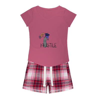 IMG_0412 Girls Sleepy Tee and Flannel Short - lashirtco-com