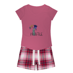 IMG_0412 Girls Sleepy Tee and Flannel Short - lashirtco-com