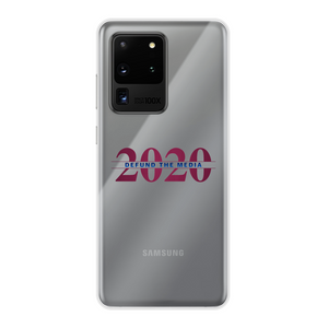 Defund the Media Back Printed Transparent Soft Phone Case