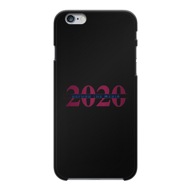 Defund the Media Back Printed Black Hard Phone Case