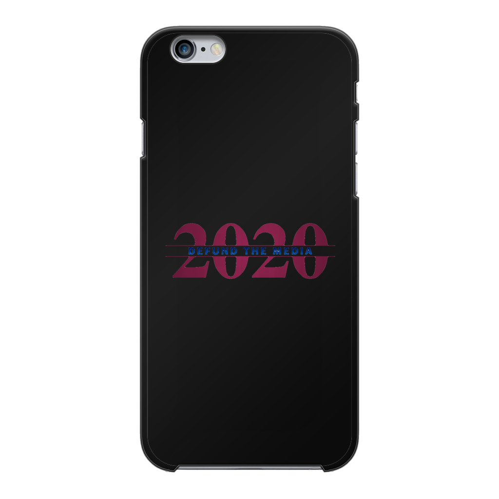 Defund the Media Back Printed Black Hard Phone Case