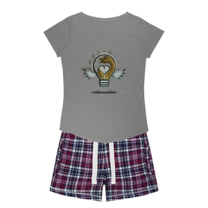IMG_0313 Girls Sleepy Tee and Flannel Short - lashirtco-com