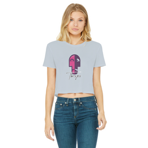 IMG_0318 Classic Women's Cropped Raw Edge T-Shirt - lashirtco-com