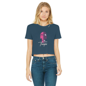 IMG_0318 Classic Women's Cropped Raw Edge T-Shirt - lashirtco-com