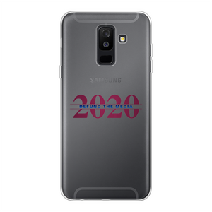 Defund the Media Back Printed Transparent Soft Phone Case