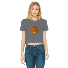 Load image into Gallery viewer, IMG_0315 Classic Women&#39;s Cropped Raw Edge T-Shirt - lashirtco-com