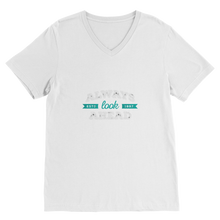 Load image into Gallery viewer, Typo_05 Premium V-Neck T-Shirt - lashirtco-com