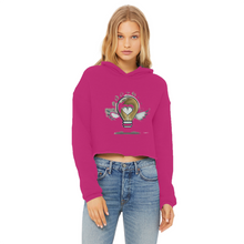 Load image into Gallery viewer, IMG_0313 Ladies Cropped Raw Edge Hoodie - lashirtco-com