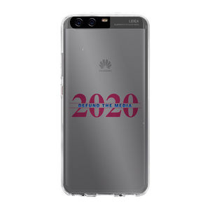 Defund the Media Back Printed Transparent Hard Phone Case
