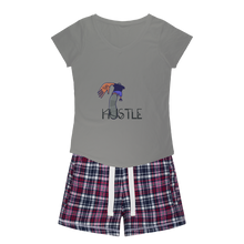 Load image into Gallery viewer, IMG_0412 Girls Sleepy Tee and Flannel Short - lashirtco-com