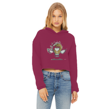 Load image into Gallery viewer, IMG_0313 Ladies Cropped Raw Edge Hoodie - lashirtco-com
