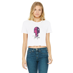 IMG_0318 Classic Women's Cropped Raw Edge T-Shirt - lashirtco-com