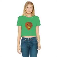 Load image into Gallery viewer, IMG_0315 Classic Women&#39;s Cropped Raw Edge T-Shirt - lashirtco-com