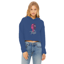 Load image into Gallery viewer, IMG_0318 Ladies Cropped Raw Edge Hoodie - lashirtco-com