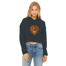 Load image into Gallery viewer, IMG_0315 Ladies Cropped Raw Edge Hoodie - lashirtco-com