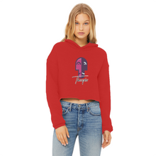 Load image into Gallery viewer, IMG_0318 Ladies Cropped Raw Edge Hoodie - lashirtco-com