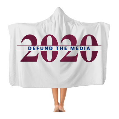 Defund the Media Premium Adult Hooded Blanket