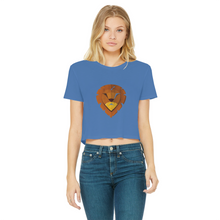 Load image into Gallery viewer, IMG_0315 Classic Women&#39;s Cropped Raw Edge T-Shirt - lashirtco-com