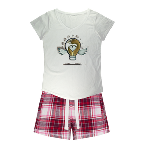IMG_0313 Girls Sleepy Tee and Flannel Short - lashirtco-com