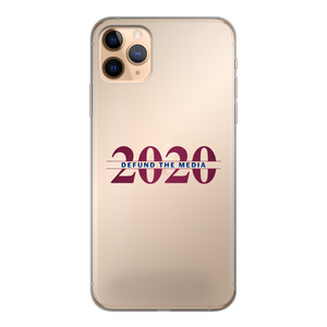 Defund the Media Back Printed Transparent Soft Phone Case