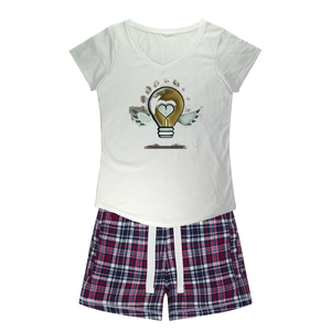 IMG_0313 Girls Sleepy Tee and Flannel Short - lashirtco-com