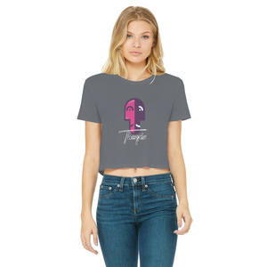 IMG_0318 Classic Women's Cropped Raw Edge T-Shirt - lashirtco-com