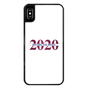 Defund the Media Back Printed Black Hard Phone Case