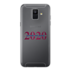 Defund the Media Back Printed Transparent Soft Phone Case