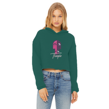Load image into Gallery viewer, IMG_0318 Ladies Cropped Raw Edge Hoodie - lashirtco-com