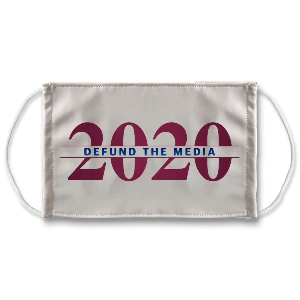 Defund the Media Sublimation Face Mask
