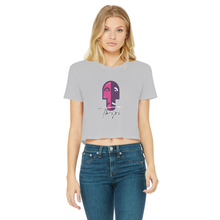 Load image into Gallery viewer, IMG_0318 Classic Women&#39;s Cropped Raw Edge T-Shirt - lashirtco-com