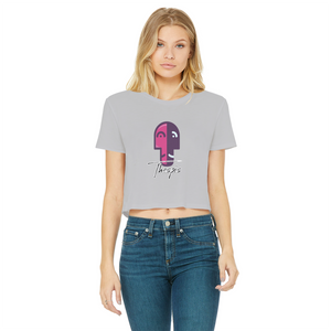 IMG_0318 Classic Women's Cropped Raw Edge T-Shirt - lashirtco-com