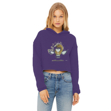 Load image into Gallery viewer, IMG_0313 Ladies Cropped Raw Edge Hoodie - lashirtco-com
