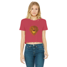 Load image into Gallery viewer, IMG_0315 Classic Women&#39;s Cropped Raw Edge T-Shirt - lashirtco-com