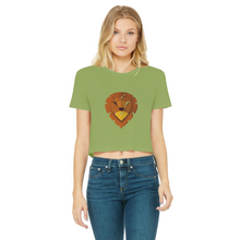 Load image into Gallery viewer, IMG_0315 Classic Women&#39;s Cropped Raw Edge T-Shirt - lashirtco-com