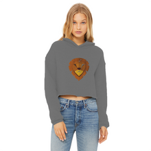 Load image into Gallery viewer, IMG_0315 Ladies Cropped Raw Edge Hoodie - lashirtco-com