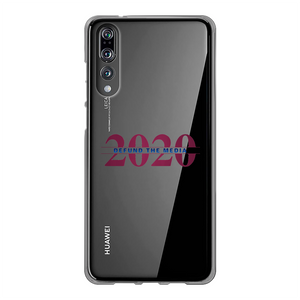 Defund the Media Back Printed Transparent Soft Phone Case