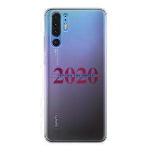 Defund the Media Back Printed Transparent Soft Phone Case