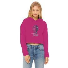 Load image into Gallery viewer, IMG_0318 Ladies Cropped Raw Edge Hoodie - lashirtco-com