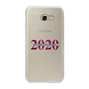 Defund the Media Back Printed Transparent Soft Phone Case