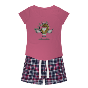 IMG_0313 Girls Sleepy Tee and Flannel Short - lashirtco-com