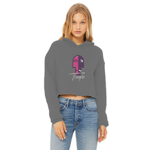 Load image into Gallery viewer, IMG_0318 Ladies Cropped Raw Edge Hoodie - lashirtco-com