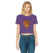 Load image into Gallery viewer, IMG_0315 Classic Women&#39;s Cropped Raw Edge T-Shirt - lashirtco-com